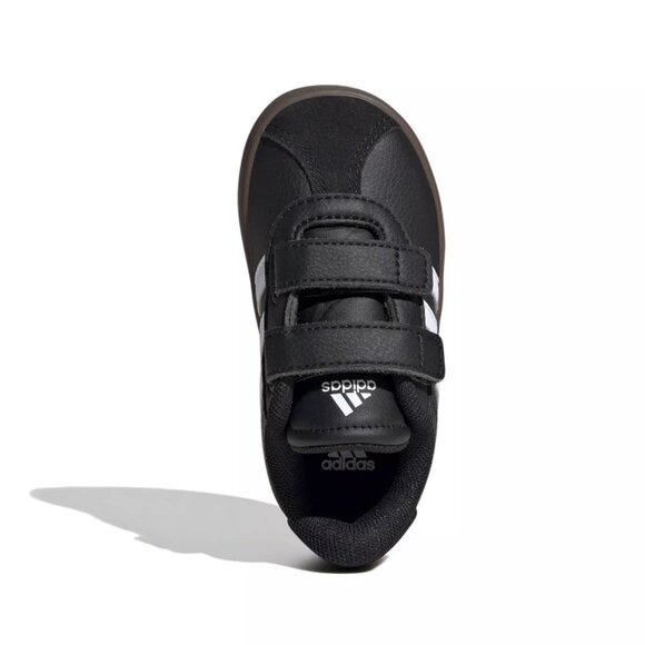 Adidas Unisex-Kids VL Court 3.0 Elastic Lace, Black/White/Black - Picture 2 of 7